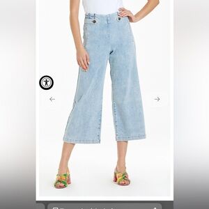 Dear John Cropped Wide Leg Jeans